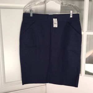 J. Crew navy Pencil skirt
